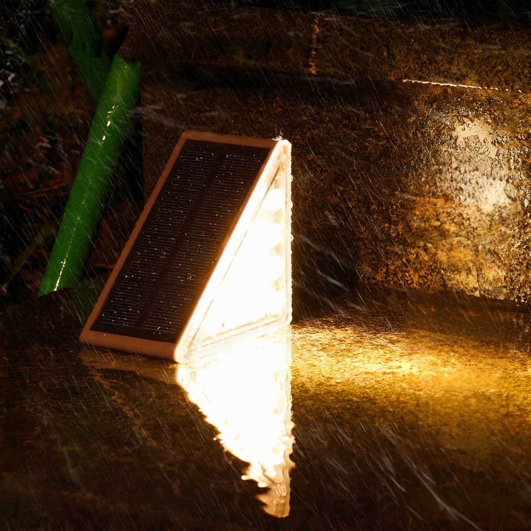 Lampy Solarne Schodowe Zewnętrzne na Ogrodzenie i Taras | LED