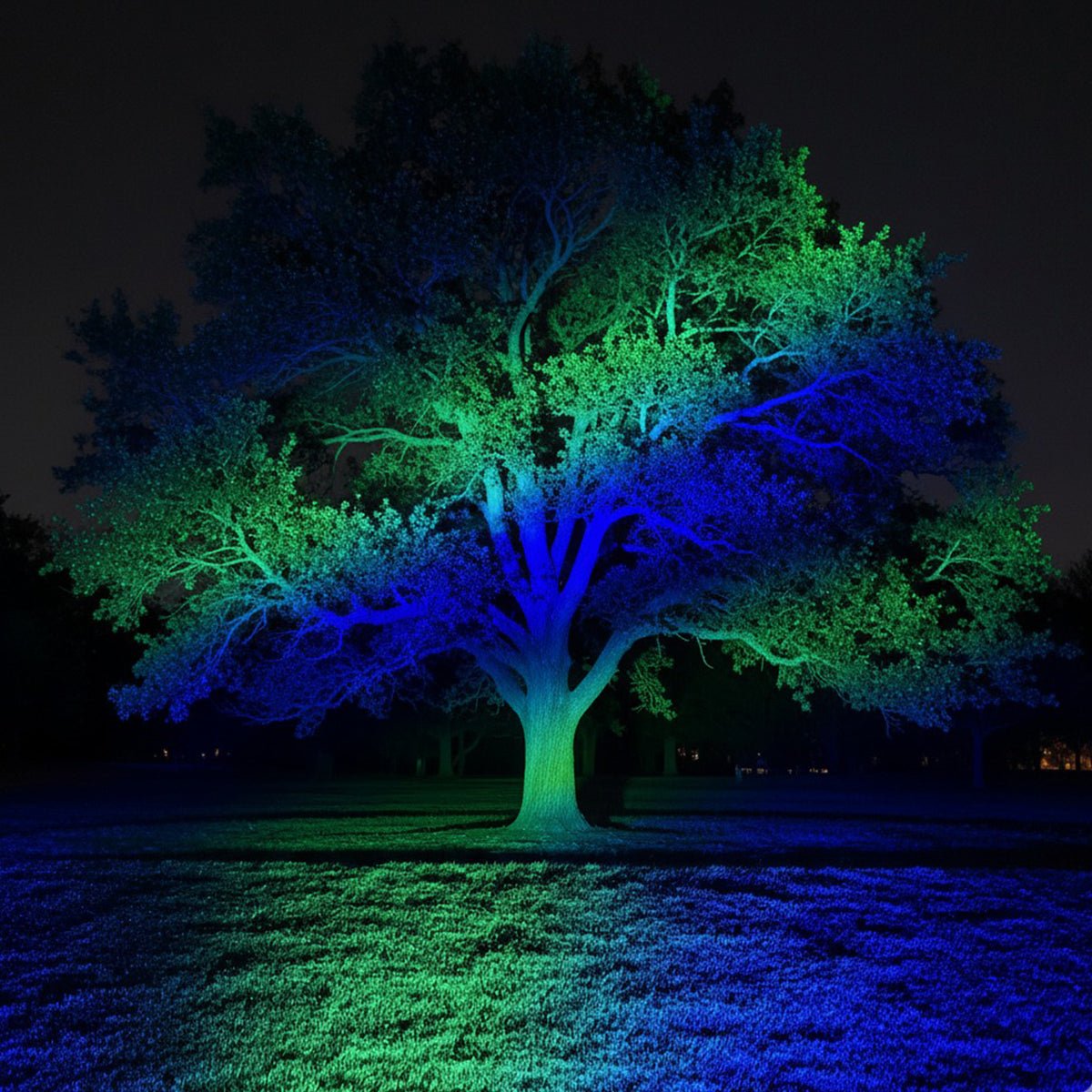 Ledy Ogrodowe RGB Do Oświetlenia Drzew | Reflektor Zewnętrzny