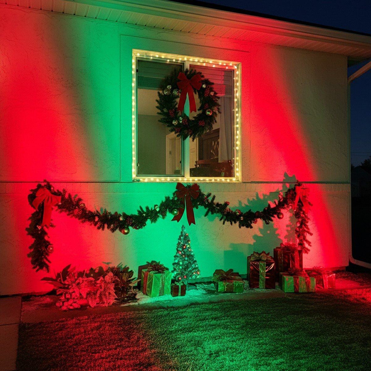 Ledy Ogrodowe RGB Do Oświetlenia Drzew | Reflektor Zewnętrzny