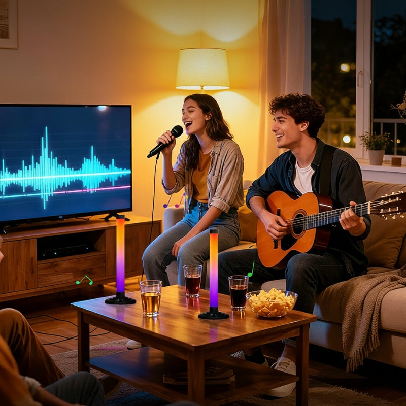 Ledy RGB Do Salonu Z Pilotem | Zestaw Lamp Tubowych