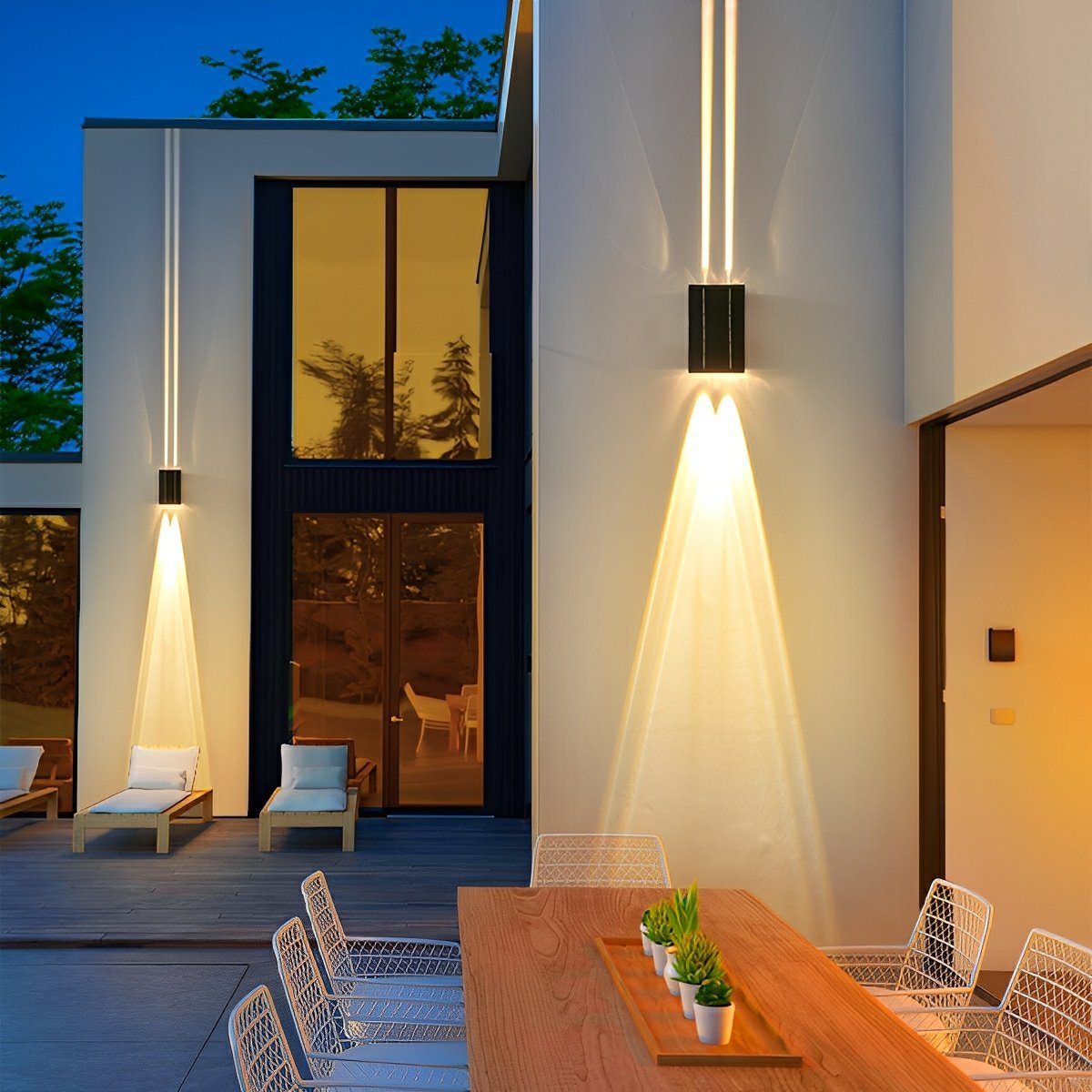 Ledy Zewnętrzne RGB Na Ścianę | Nowoczesne Oświetlenie Up-Down