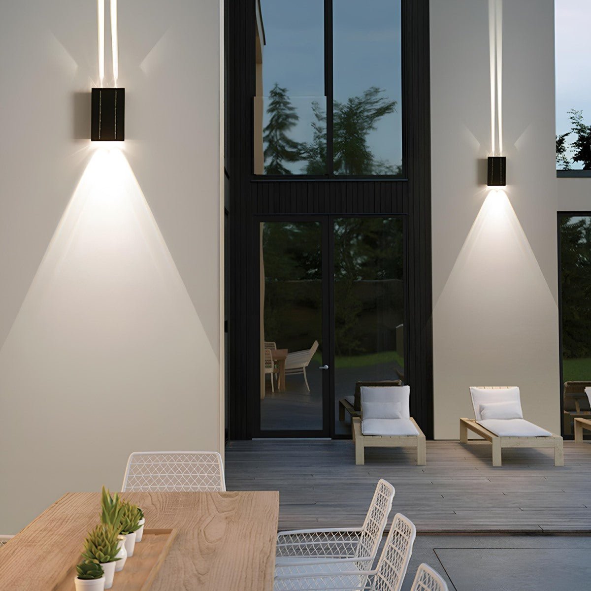 Ledy Zewnętrzne RGB Na Ścianę | Nowoczesne Oświetlenie Up-Down