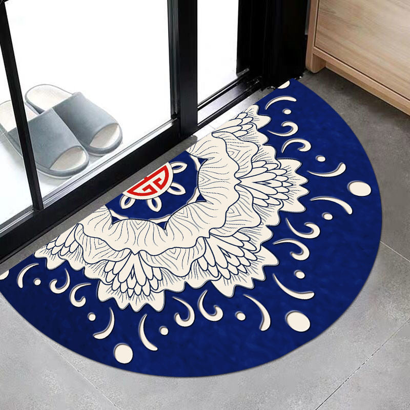 Mata Półokrągła Dekoracyjna Salon | Wzór Artystyczny