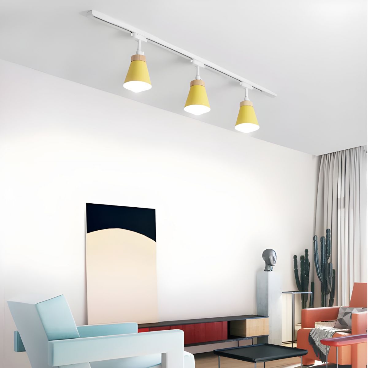 Oświetlenie Szynowe 3-Punktowe Do Salonu | Regulowane