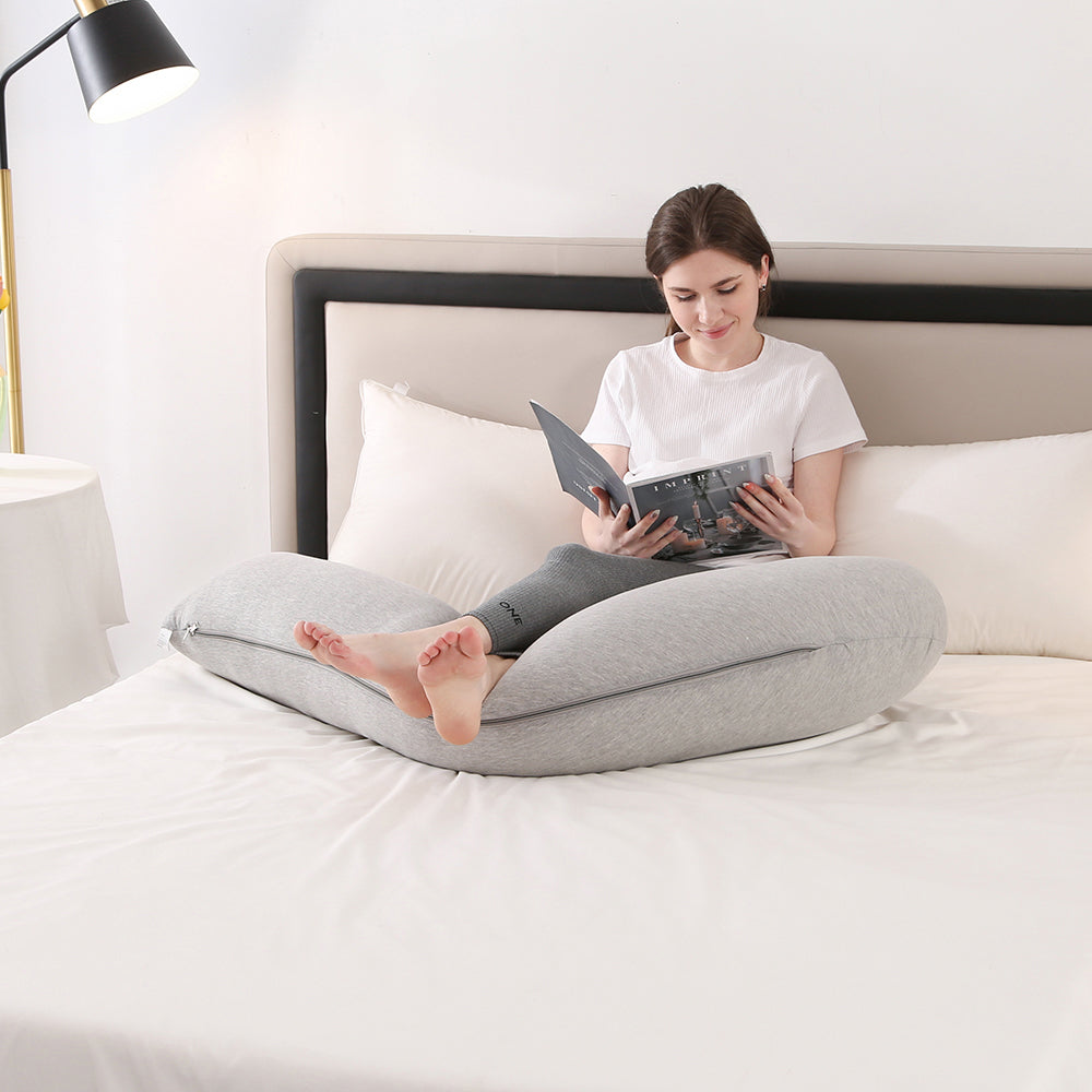 Poduszka Ciążowa J-Kształt Na Łóżko Multifunkcyjna | Poduszka do karmienia