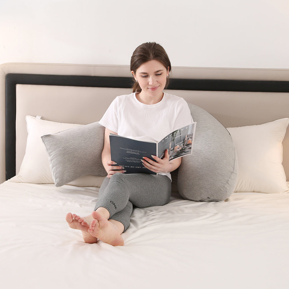 Poduszka Ciążowa J-Kształt Na Łóżko Multifunkcyjna | Poduszka do karmienia