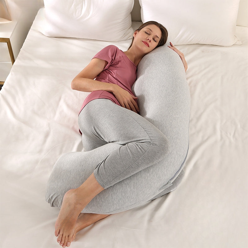 Poduszka Ciążowa J-Kształt Na Łóżko Multifunkcyjna | Poduszka do karmienia