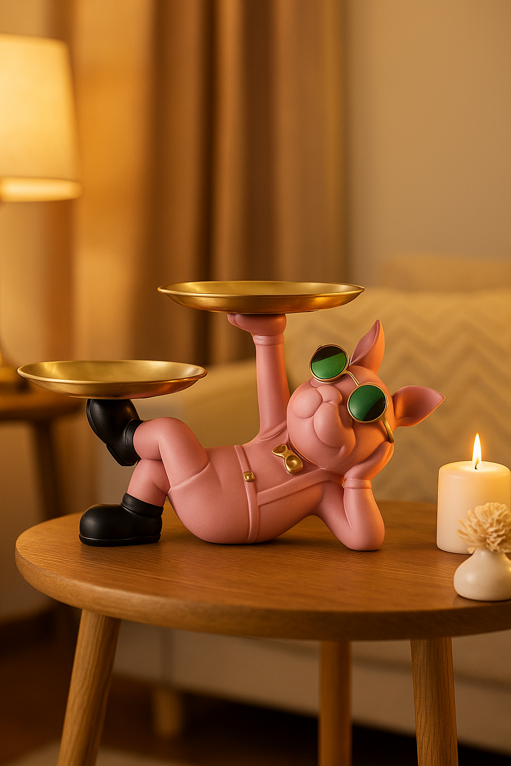 ArteDecor | Stylowa Figurka Psa Bulldog | Nowoczesna Dekoracja do Salonu i Sypialni