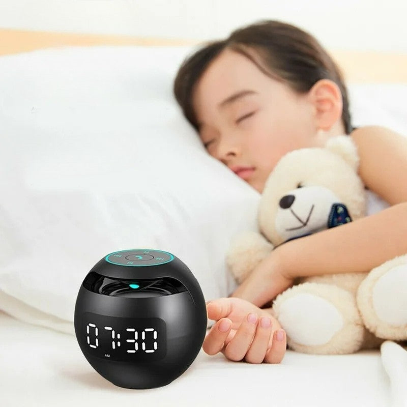 Budzik LED RGB Z Głośniki Bluetooth | Cyfrowy