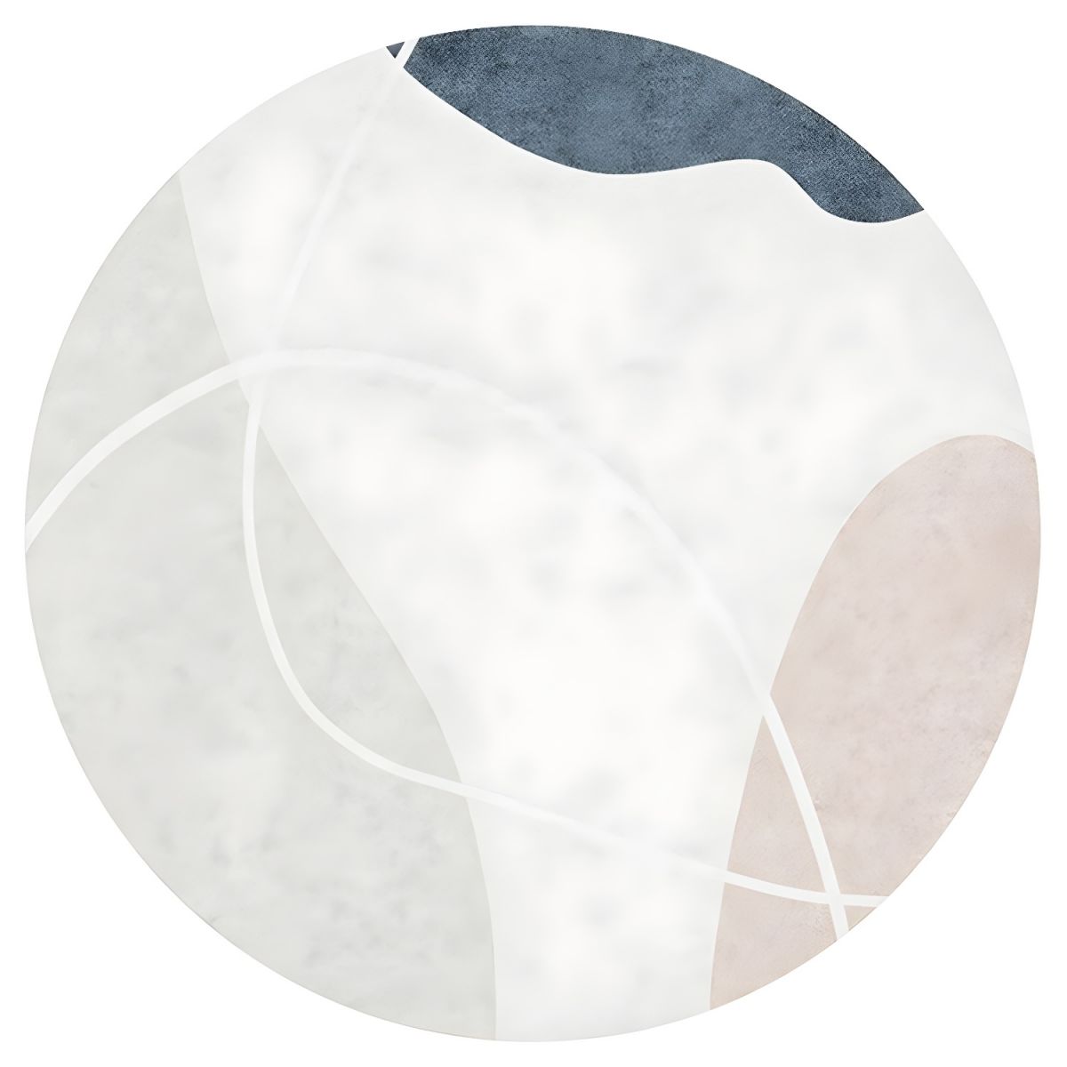 Dywanik Okrągły Okrągły Nowoczesny | Artystyczny