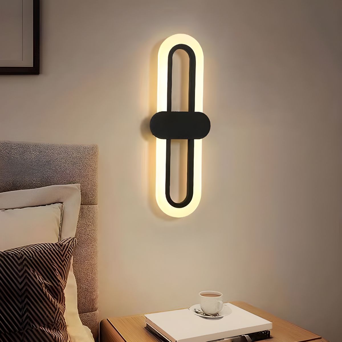 Kinkiet Do Sypialni Owalny LED | Nowoczesny