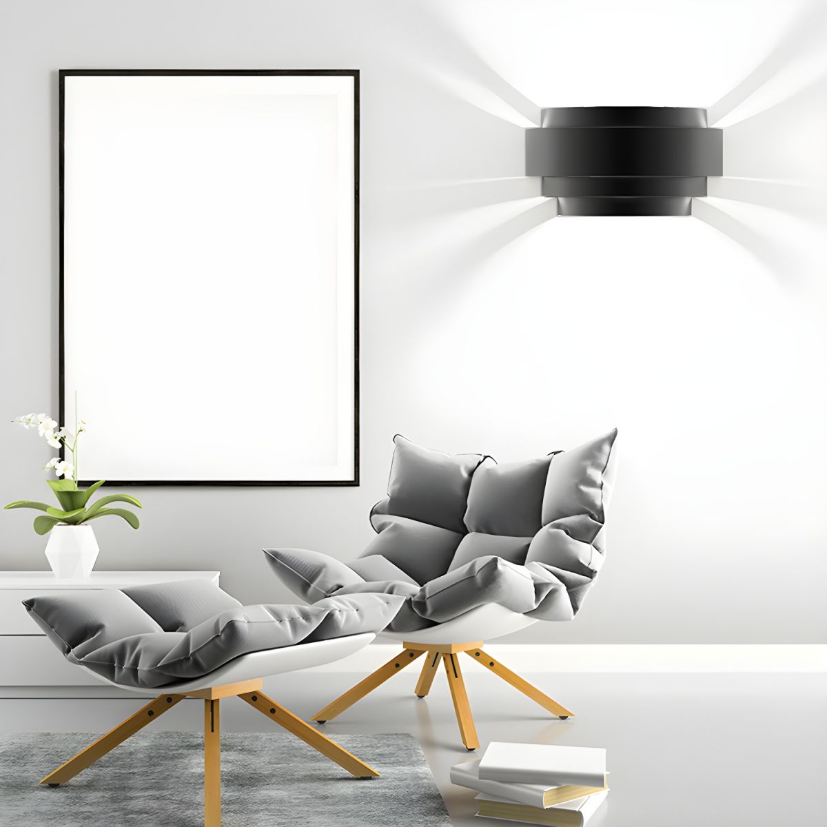 Kinkiet Do Sypialni Schodkowy LED | Nowoczesny