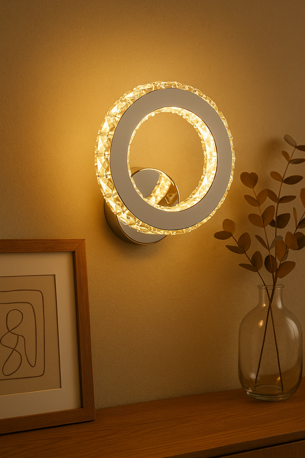 Kinkiet LED z Nowoczesnym Spiralnym Designem i Efektem Świetlnym
