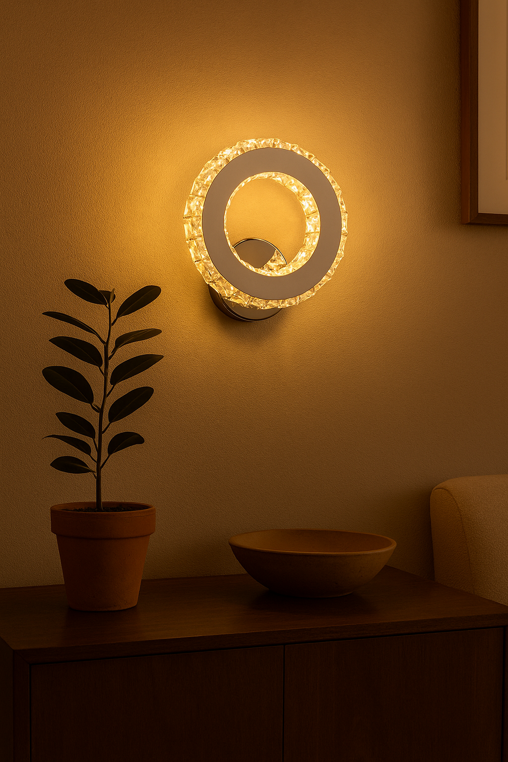 Kinkiet LED z Nowoczesnym Spiralnym Designem i Efektem Świetlnym