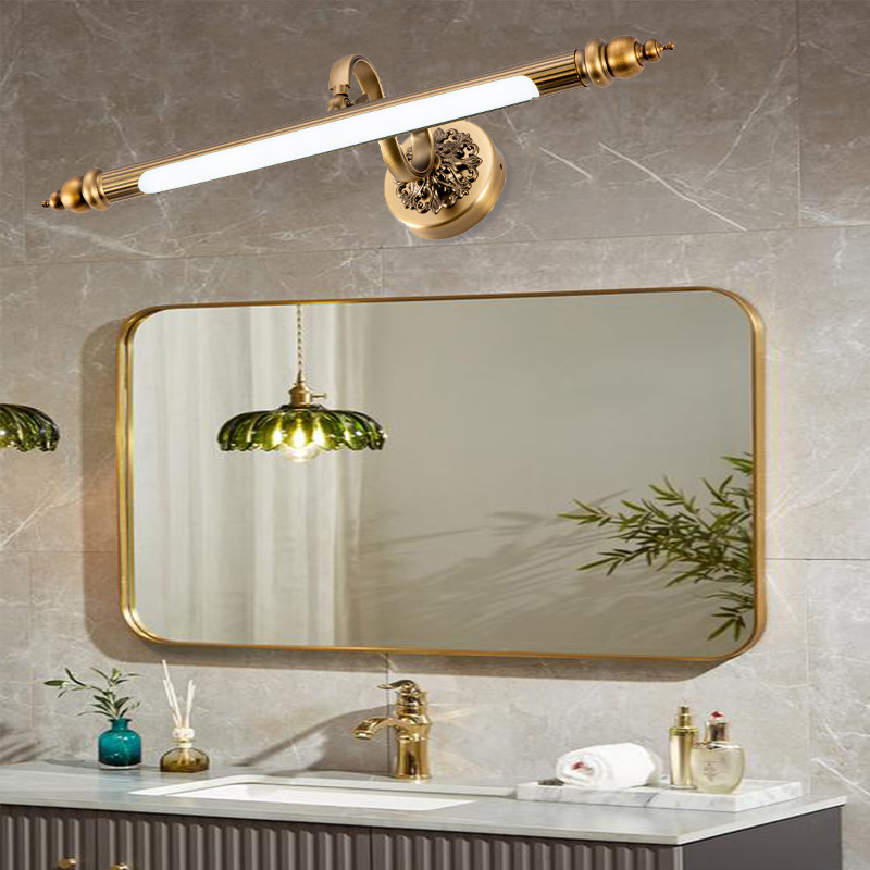 Kinkiet Łazienkowy LED Nad Lustro | Złoty