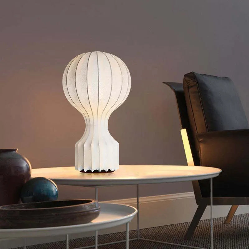 Lampa LED Plisowana Balon Sypialnia | Lampka Nocna