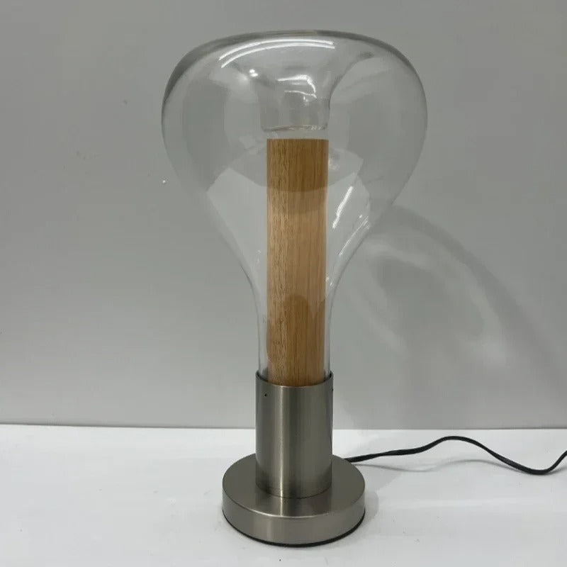 Lampa Lawa Szklana Nowoczesna | Lampa Stołowa Do Salonu