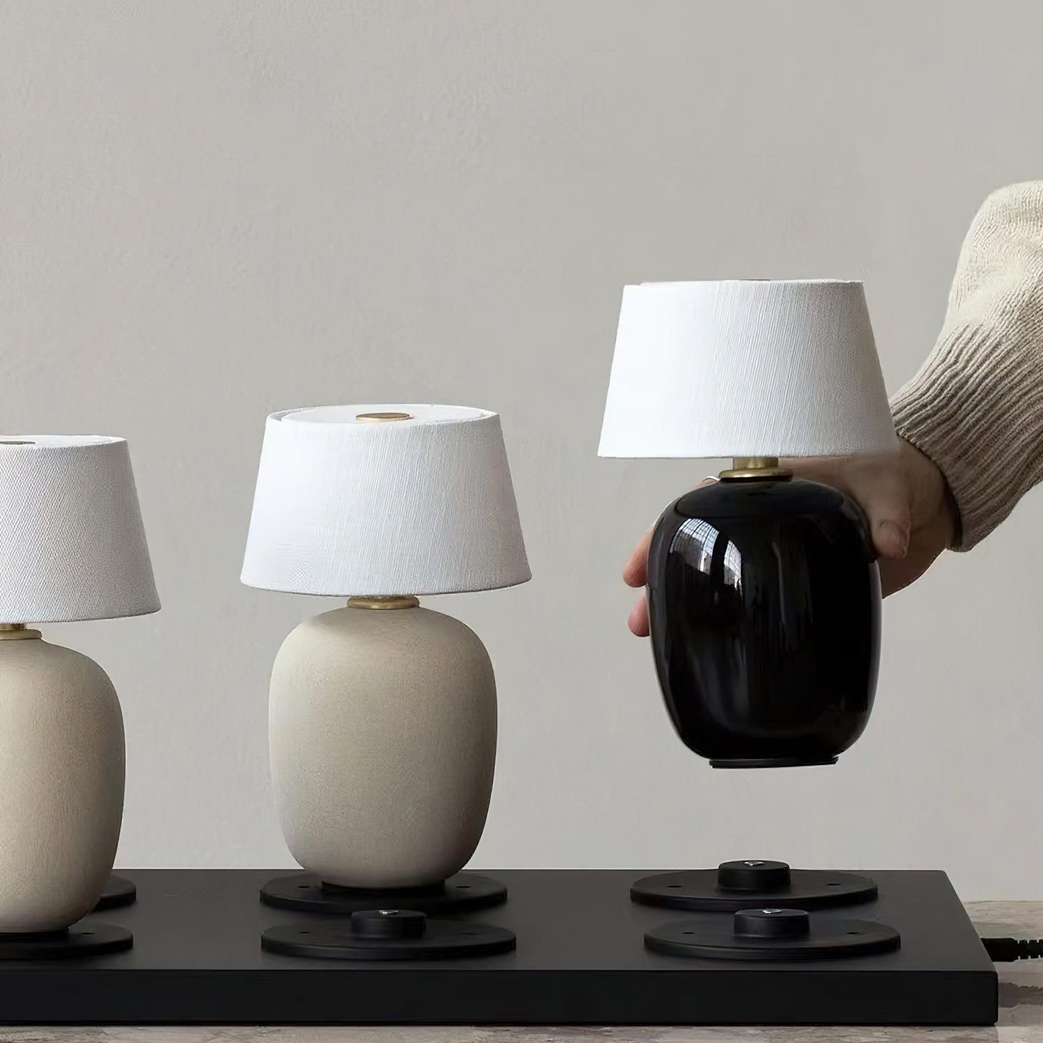 Lampa LED Stołowa Bezprzewodowa Nocna Do Sypialni | Dotykowa