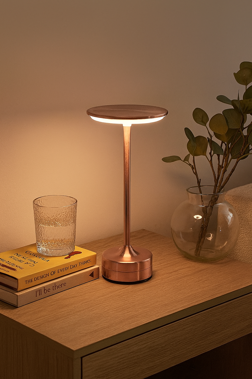 Lampa Stołowa Minimalistyczna z Nowoczesnym Designem do Sypialni