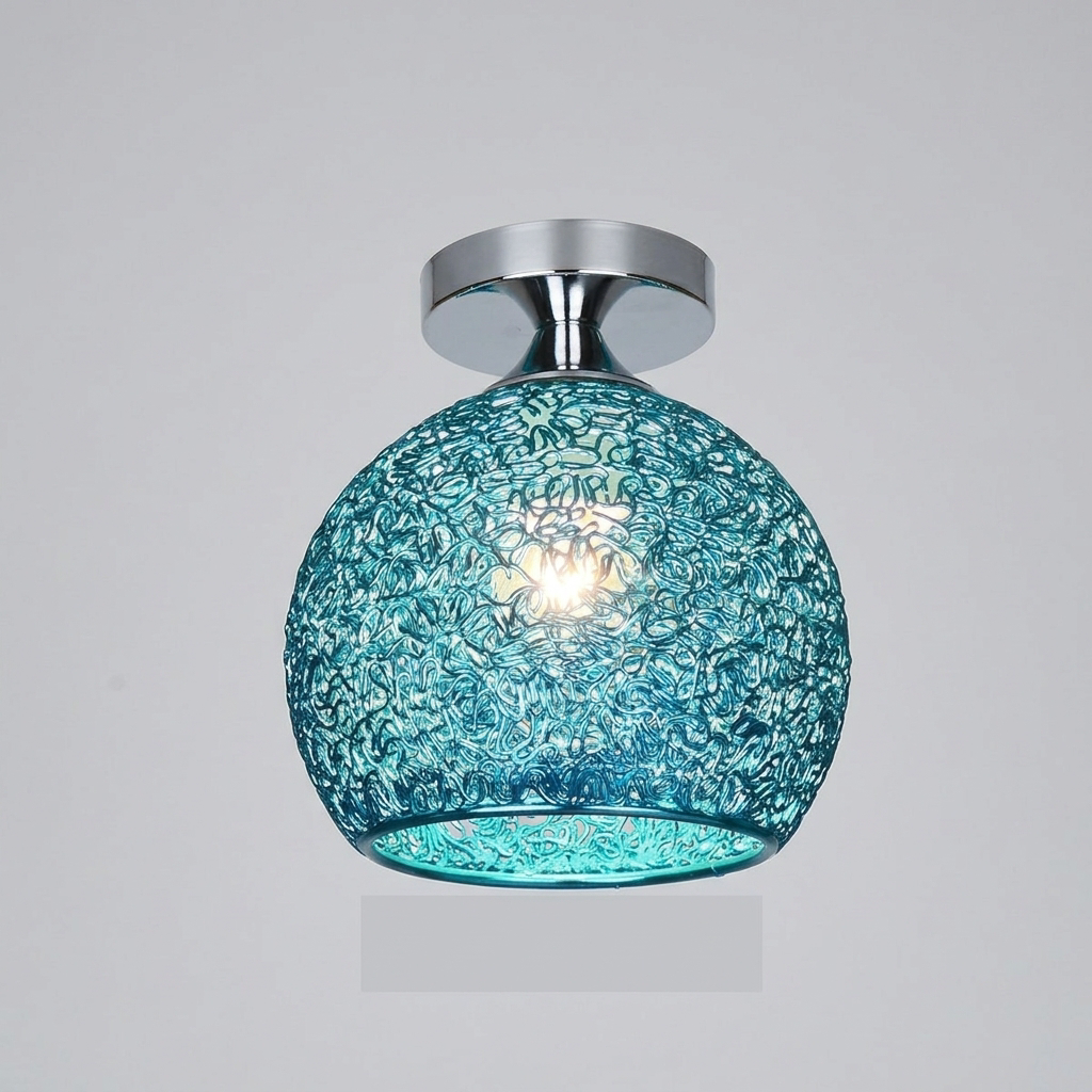 Lampa Sufitowa Ażurowa Kulista do Salonu | Plafon