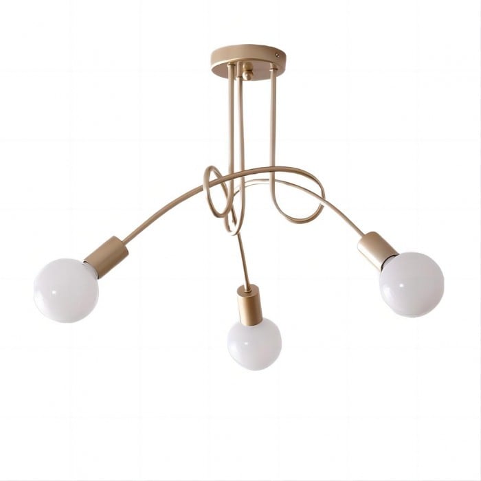 Lampa Sufitowa Do Salonu Z Wieloramienną Konstrukcją | Nowoczesna