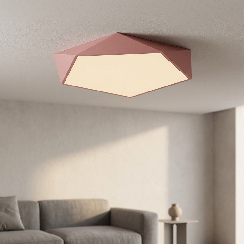 Lampa Sufitowa LED Geometryczna do Salonu | Plafon