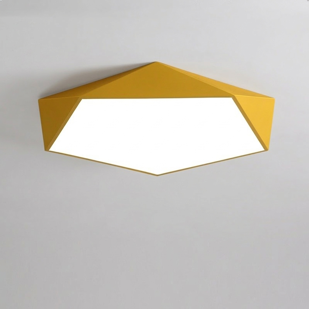 Lampa Sufitowa LED Geometryczna do Salonu | Plafon