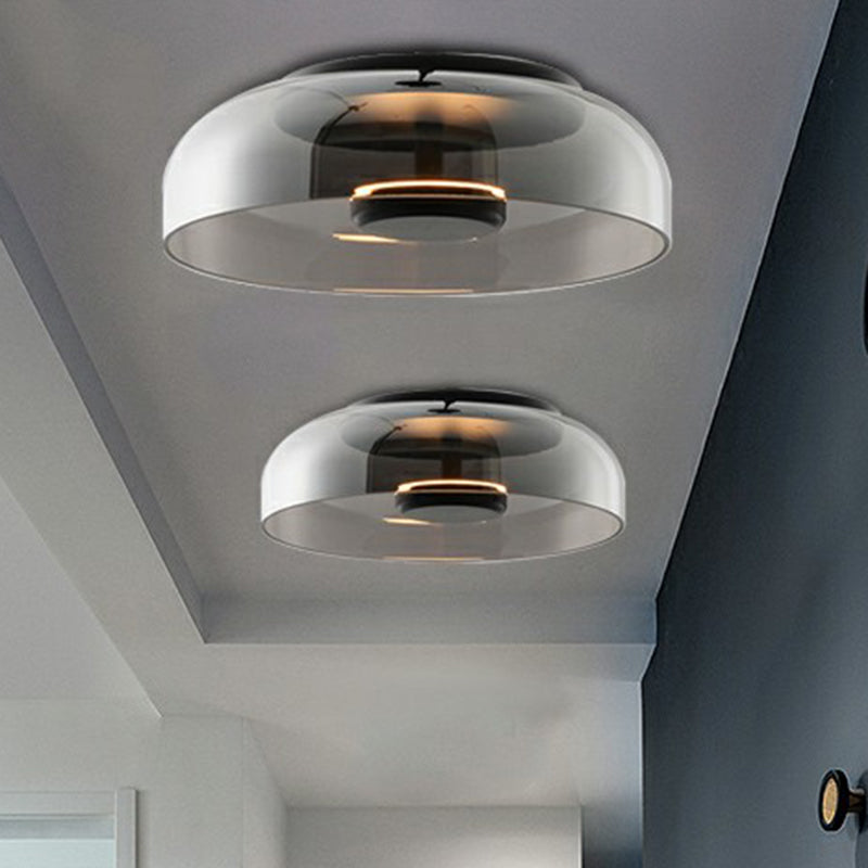 Lampa Sufitowa Szklana LED Do Salonu i Sypialni | Nowoczesny