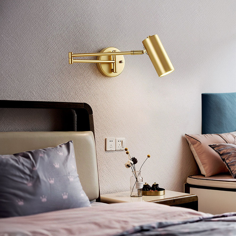 Lampa do Sypialni Ścienna Regulowana do Czytania Przy Łóżku | Nowoczesna
