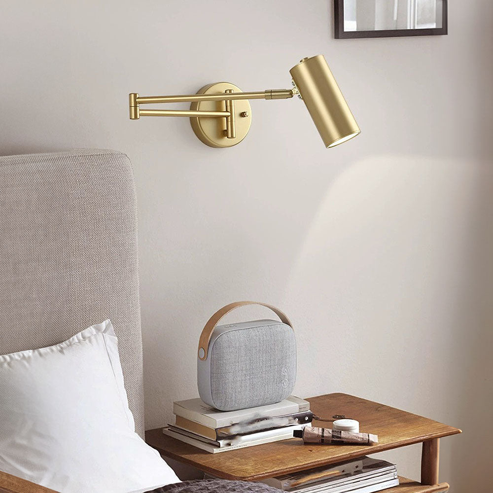 Lampa do Sypialni Ścienna Regulowana do Czytania Przy Łóżku | Nowoczesna