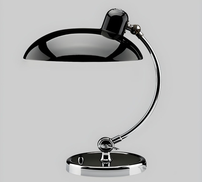 Lampka Na Biurko LED Retro Z Regulowanym Metalowym Ramieniem | Chrom