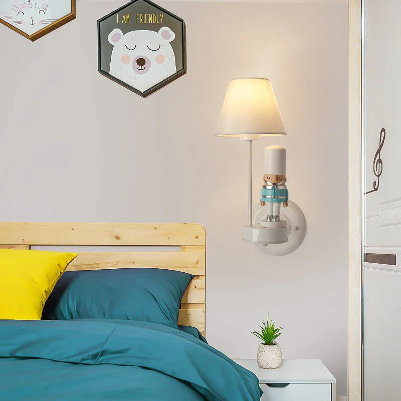 Lampka Nocna Dla Dzieci Ścienna Z Figurka Do Pokoju Malucha | Żołnierz