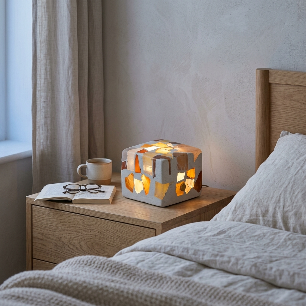 Lampka Nocna Mozaikowa Dotykowa | Ściemniacz