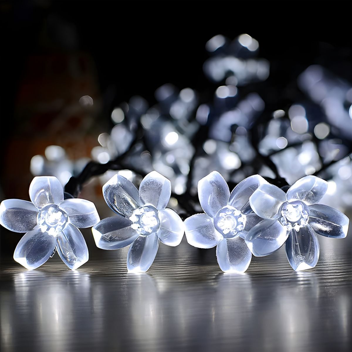 Lampki Choinkowe LED Kwiatowe | Kolorowe