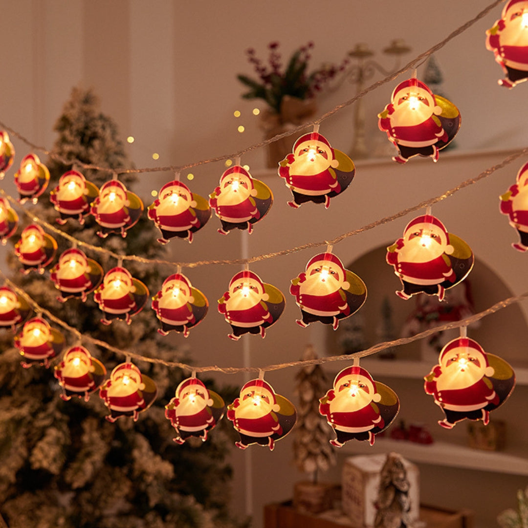 Lampki Choinkowe LED Z Motywem Świątecznym | Dekoracyjne