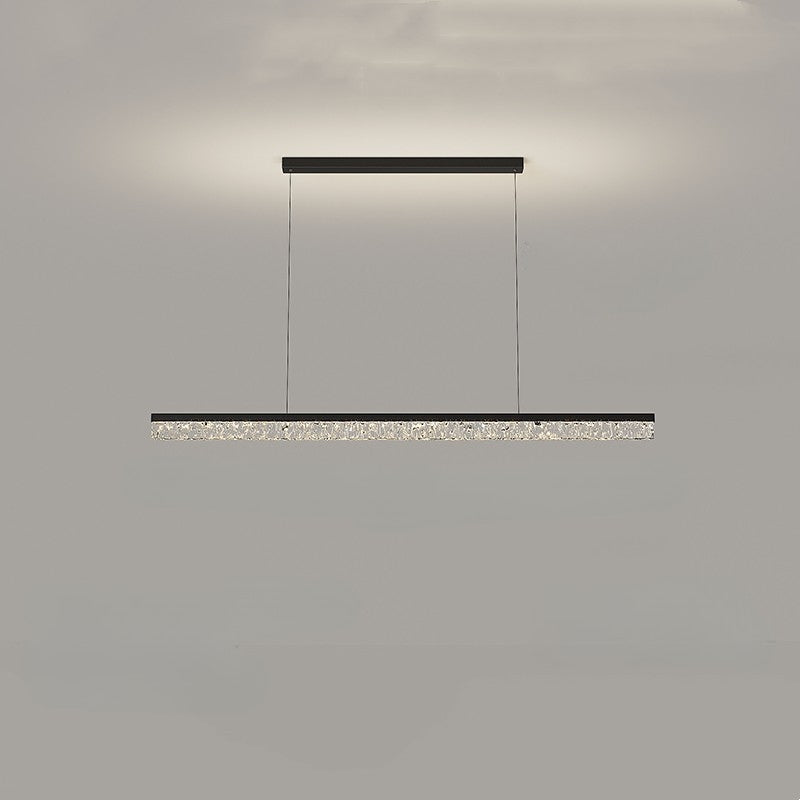 Lampy Do Salonu Wiszące LED Z Podłużną Belką Nad Stołem | Nowoczesne