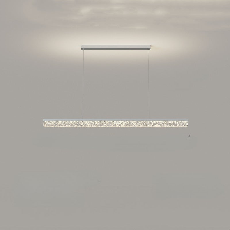 Lampy Do Salonu Wiszące LED Z Podłużną Belką Nad Stołem | Nowoczesne