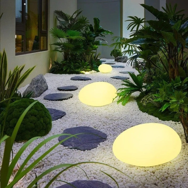 Lampy Ogrodowe Solar Kamienie LED Do Ogrodu | Bezprzewodowe