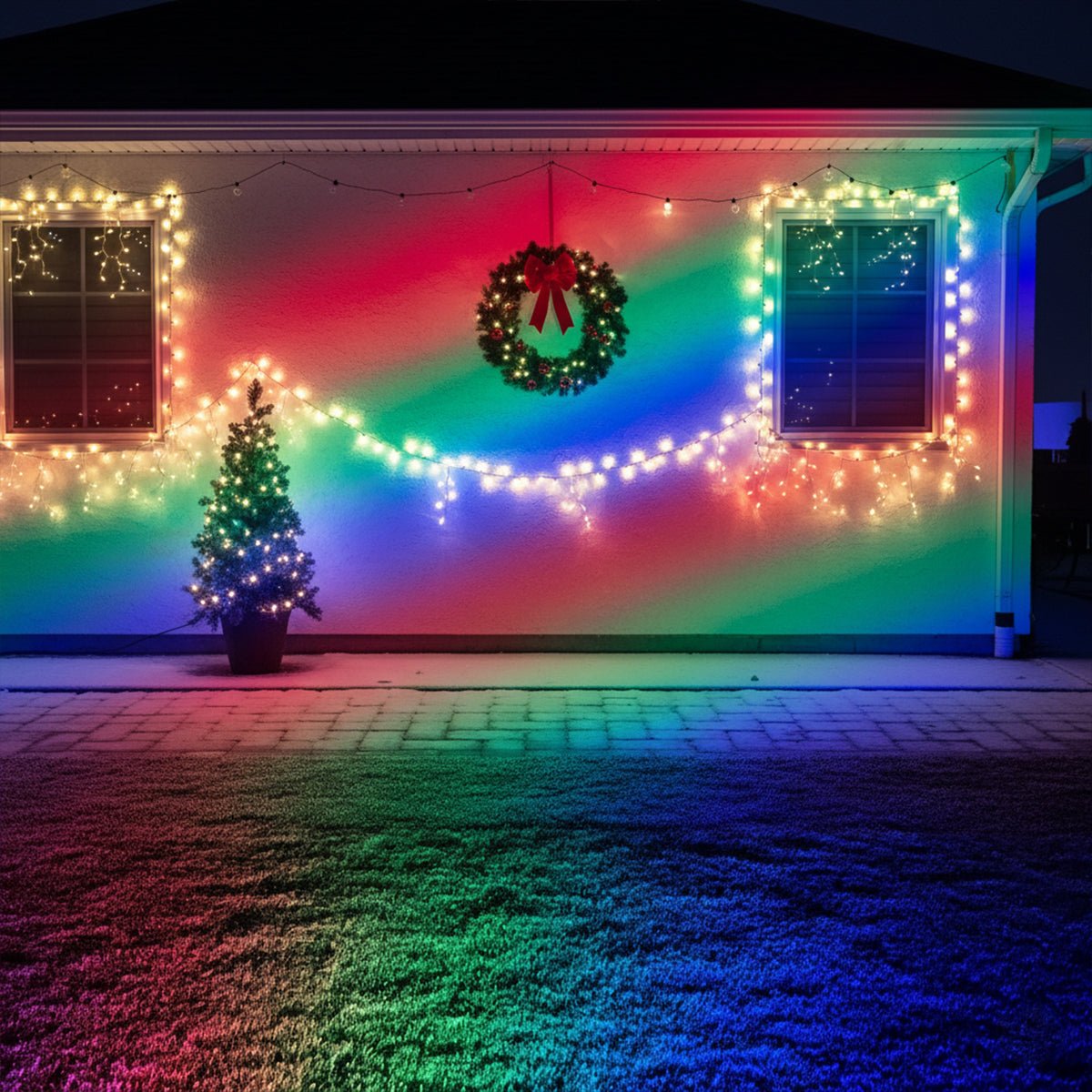 Ledy Ogrodowe RGB Do Oświetlenia Drzew | Reflektor Zewnętrzny