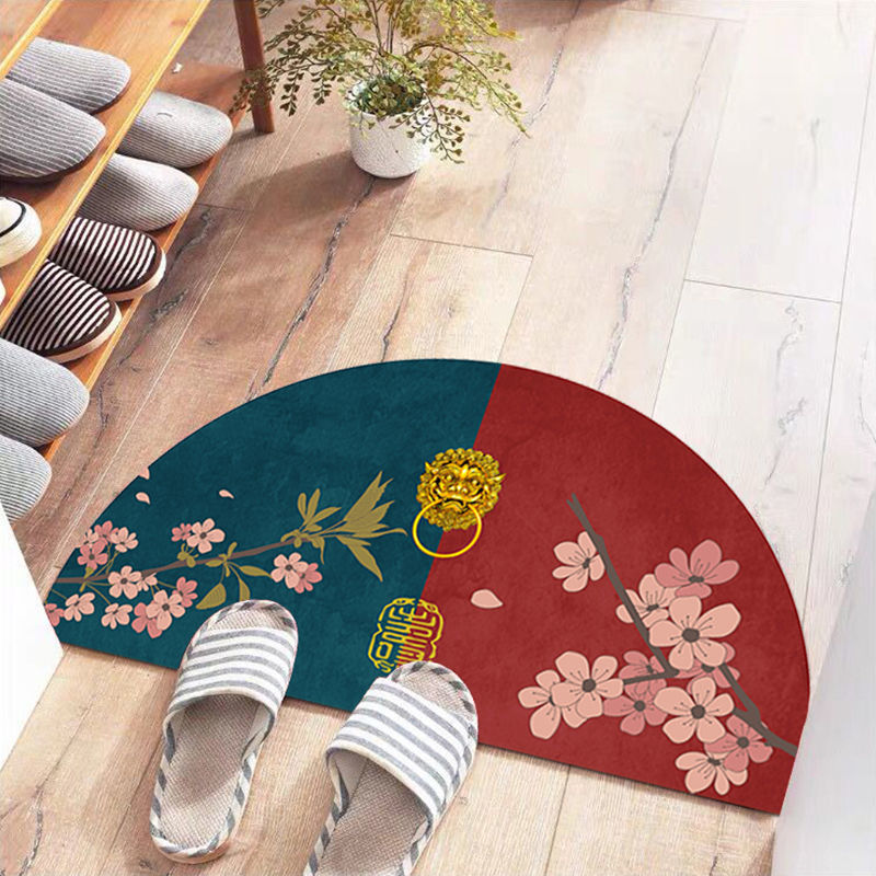 Mata Półokrągła Dekoracyjna Salon | Wzór Artystyczny