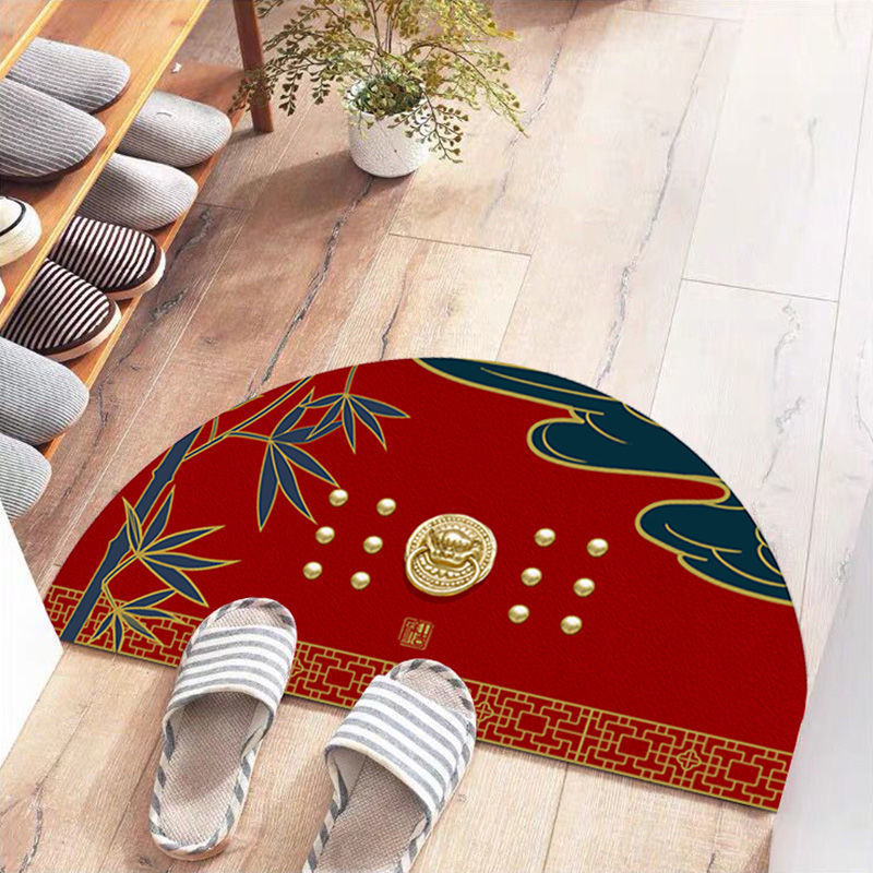 Mata Półokrągła Dekoracyjna Salon | Wzór Artystyczny