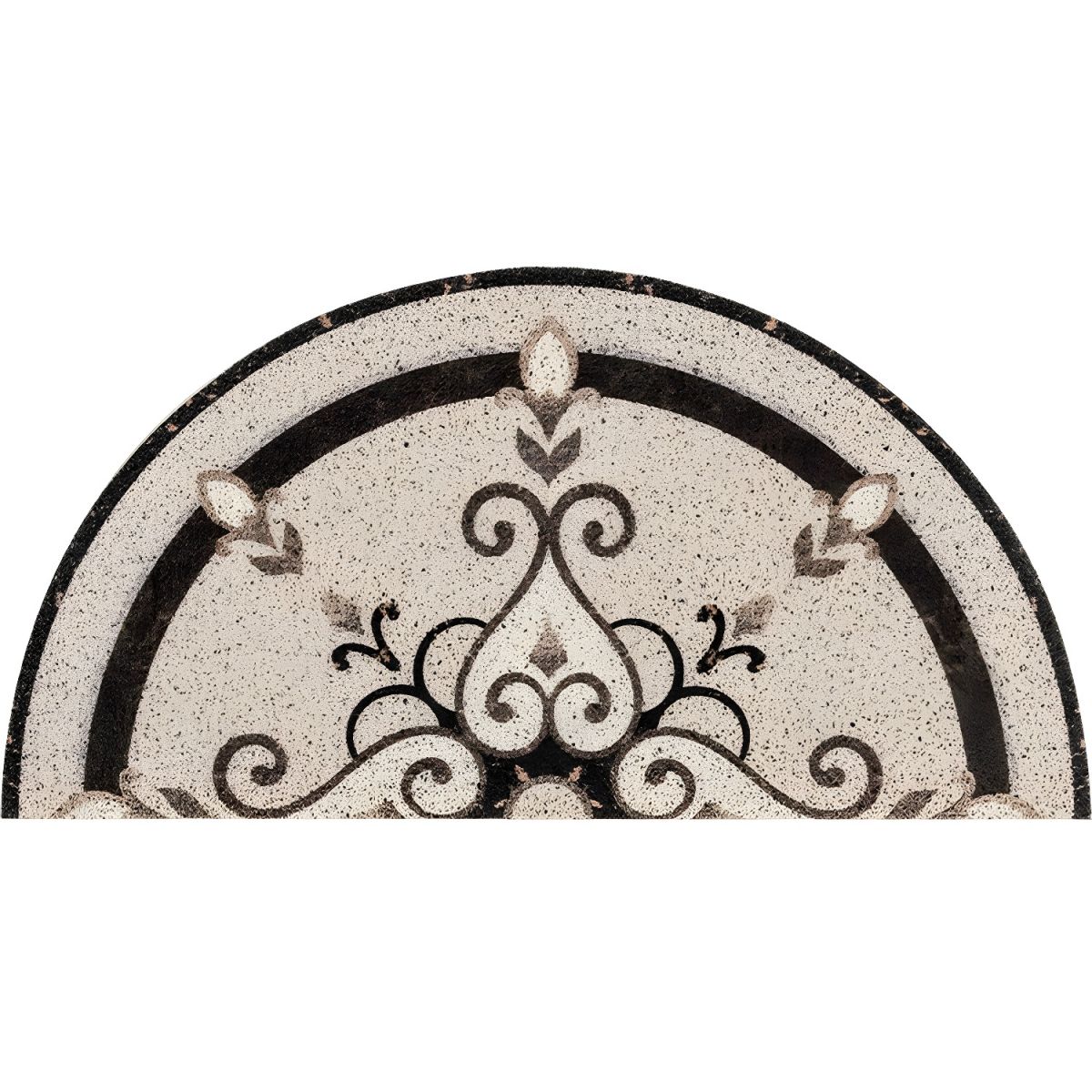 Mata Retro Wzór Kafelkowy Półokrągła Salon | Antypoślizgowa