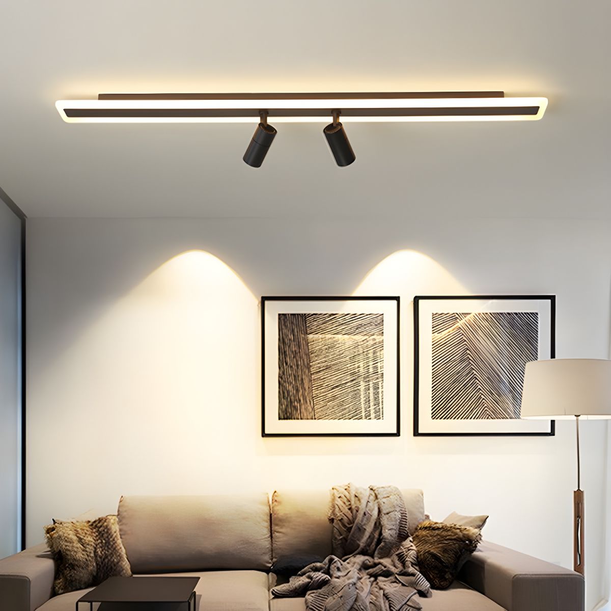 Oświetlenie Szynowe LED Z 2 Głowicami | Wnętrza