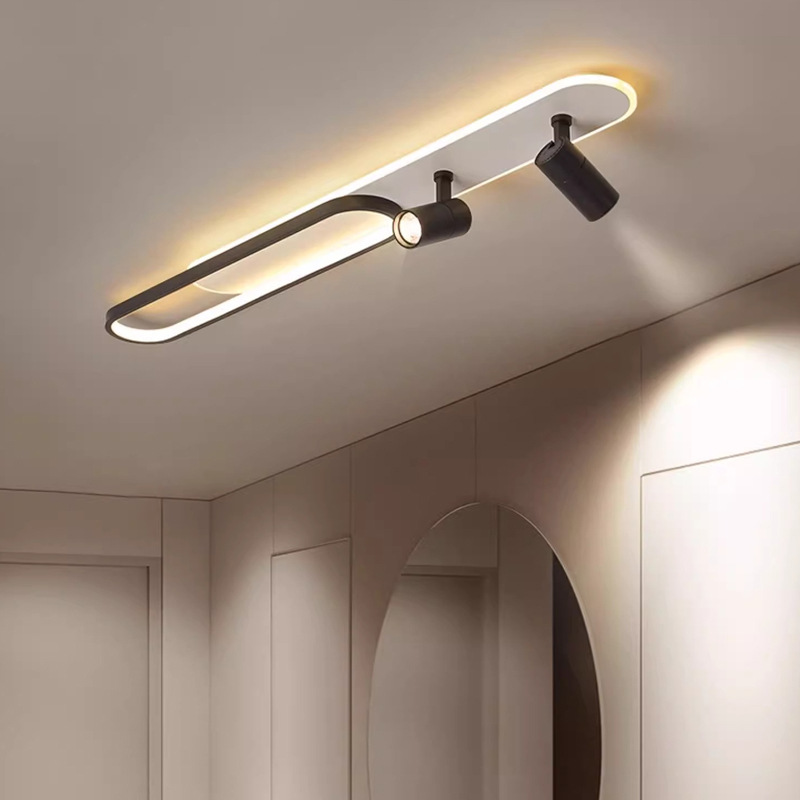 Oświetlenie Szynowe Sufitowe LED Do Salonu Z Punktowym Reflektorem | Nowoczesne