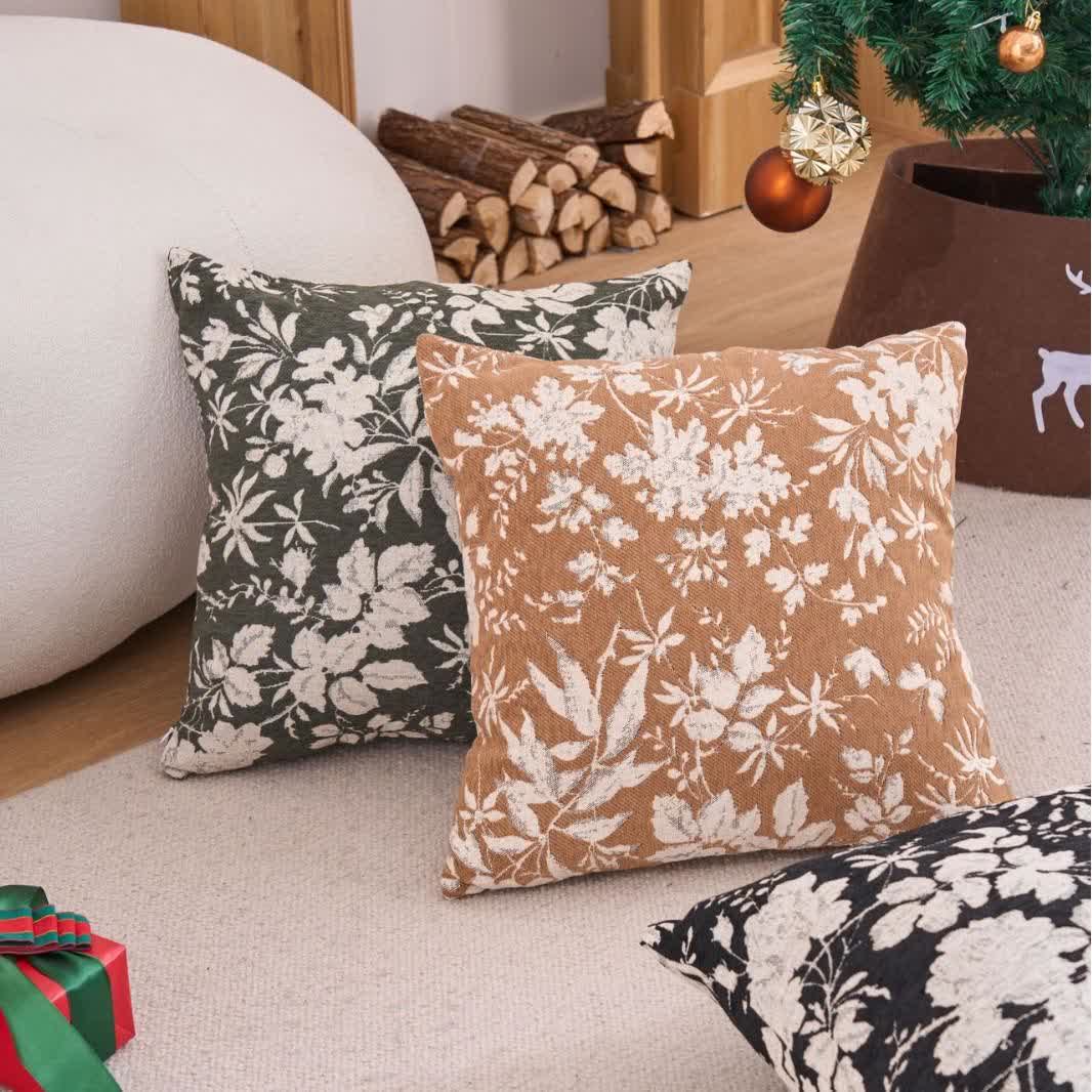 Poduszki Dekoracyjne Na Sofę Kwiatowy Wzór | Poszewka
