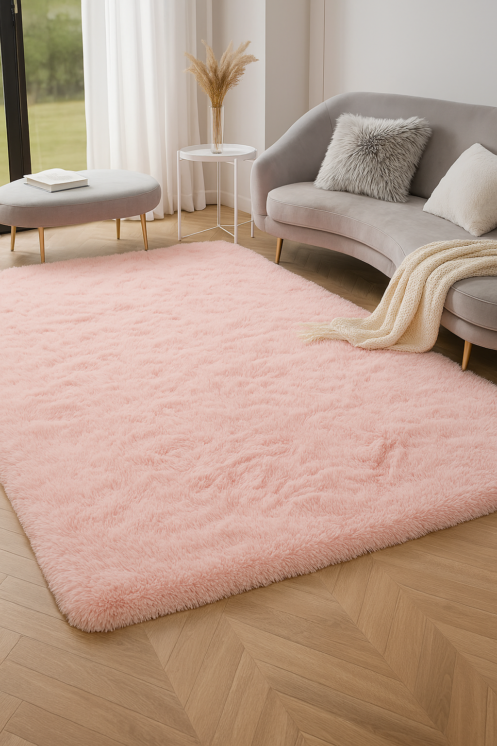 SoftNest | Puszysty Miękki Dywan Nowoczesny | Salon, Sypialnia i Pokój Dziecięcy