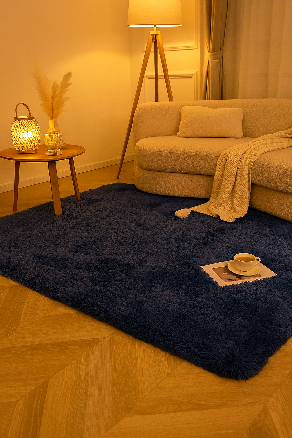 SoftNest | Puszysty Miękki Dywan Nowoczesny | Salon, Sypialnia i Pokój Dziecięcy