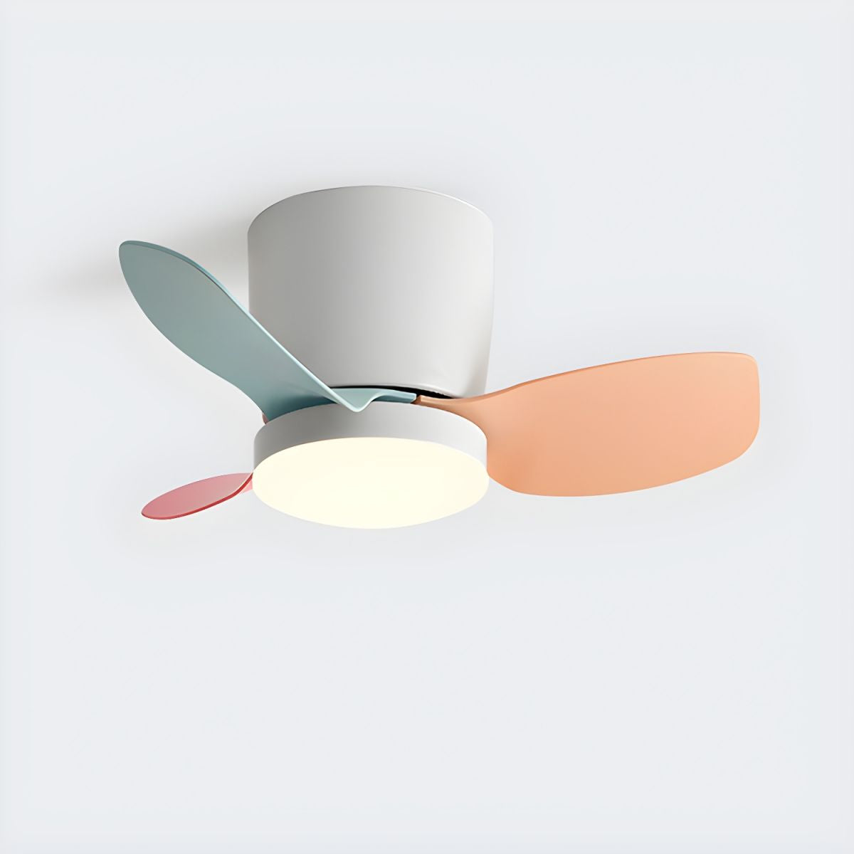 Wentylator Sufitowy Z Lampą Do Pokoju LED | Kolorowe łopatki